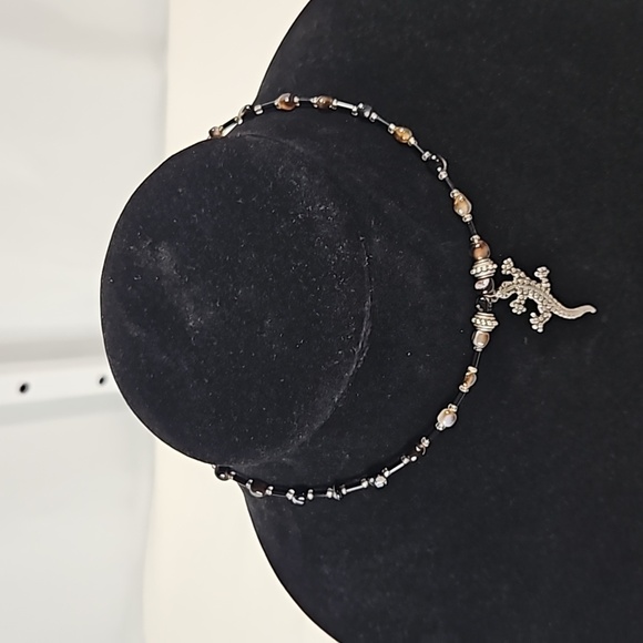 Lizard Choker with Beads - Picture 3 of 4